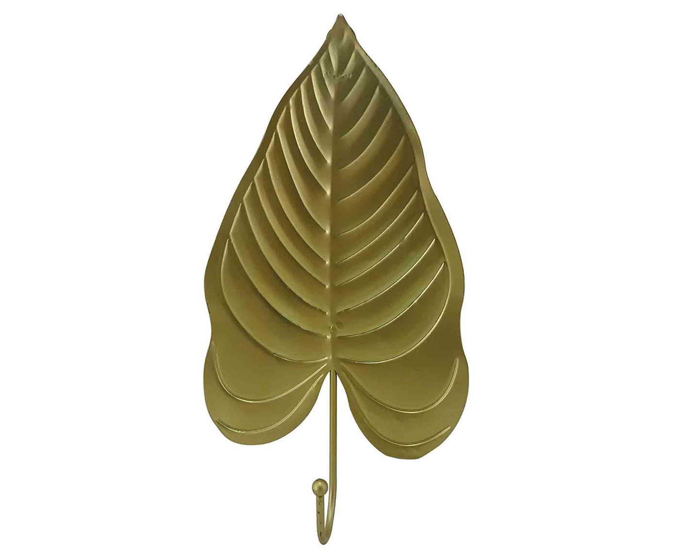 Cabideiro de Cer&acirc;mica Folha - Dourado - image 0