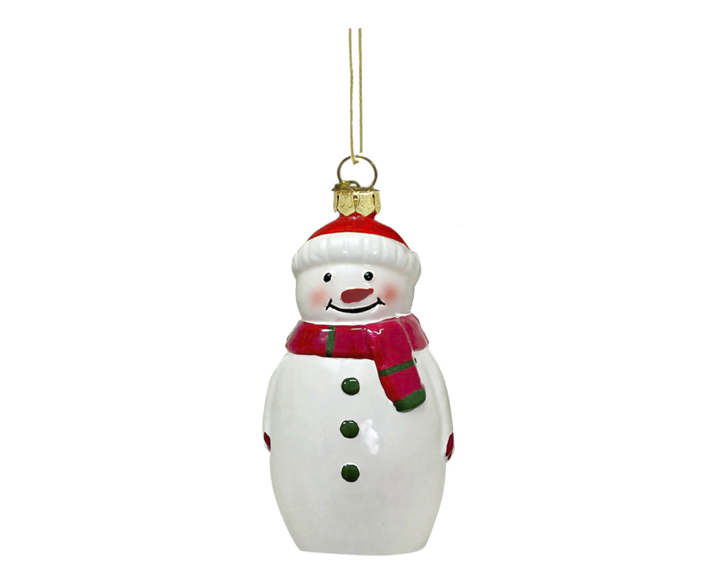 Enfeite para Pendurar Boneco de Neve Boliche - image 0