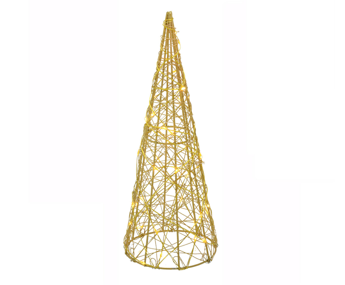 Adorno de &Aacute;rvore de Natal com Luz Dourado - image 0
