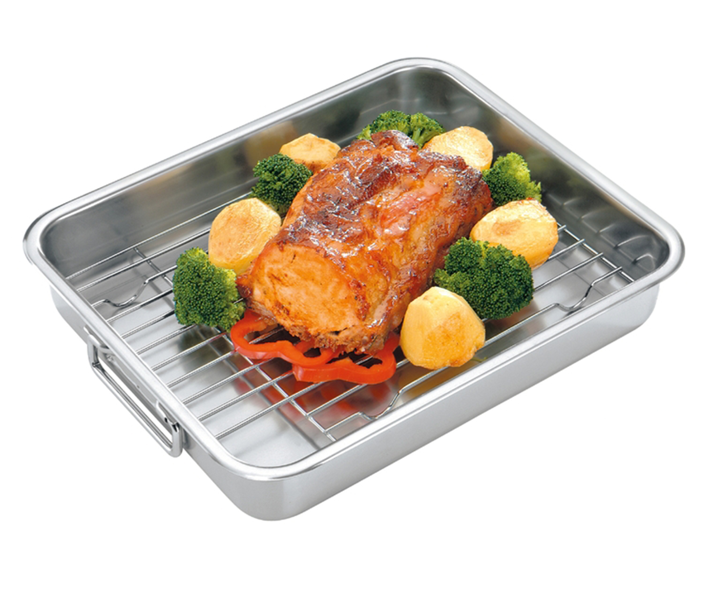 Assadeira em Inox com Grelha Service - image 1