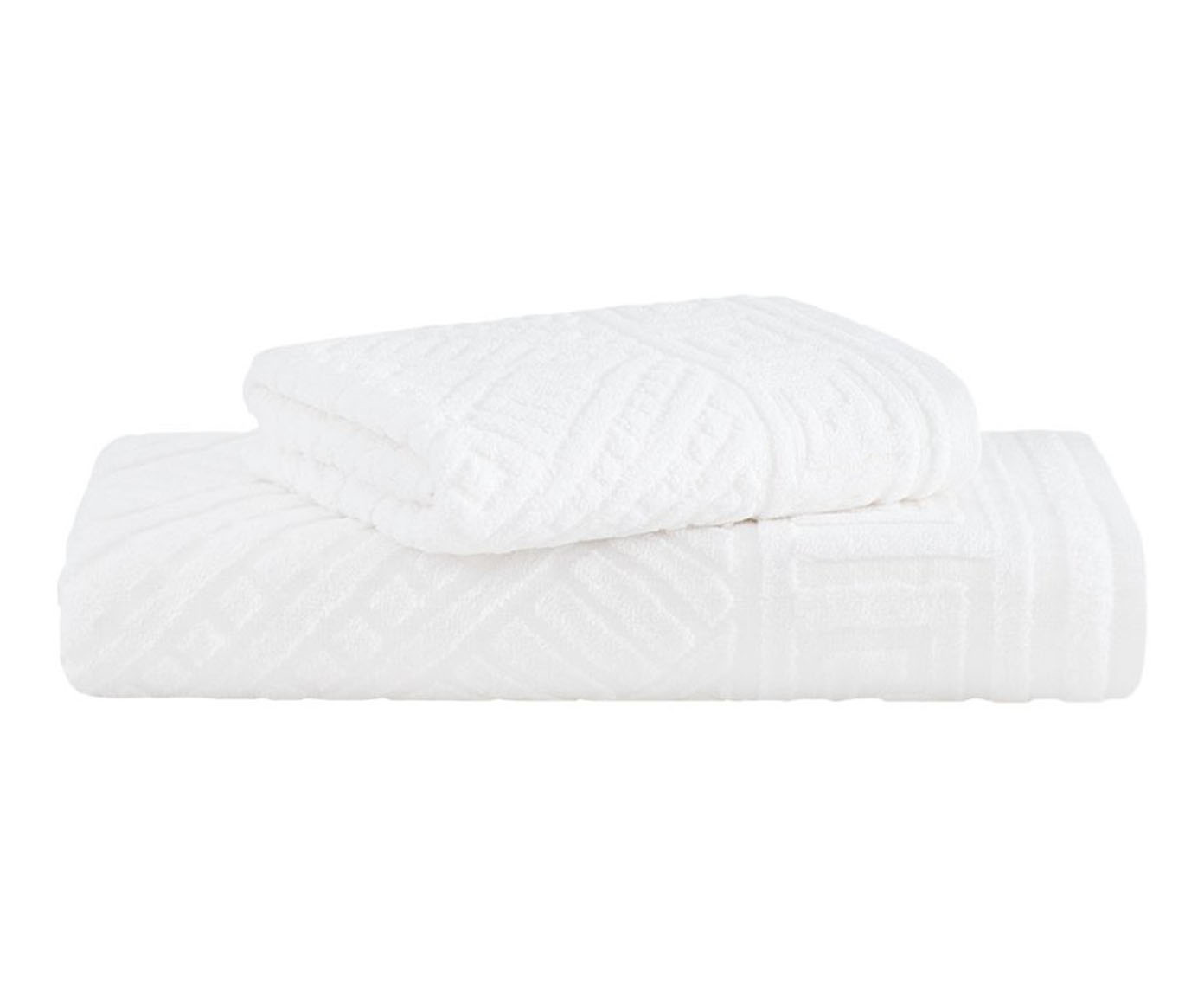 Jogo de Toalha de Banho Olimpo Extra Soft com Cinta Branco - image 0