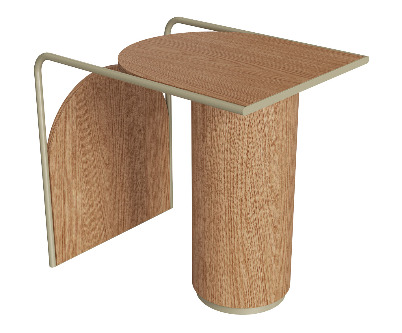 Mesa Lateral Lume Carvalho - image 0