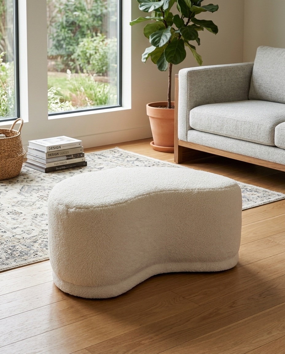 Puff Grand em Boucle Longo Off-White image number 11