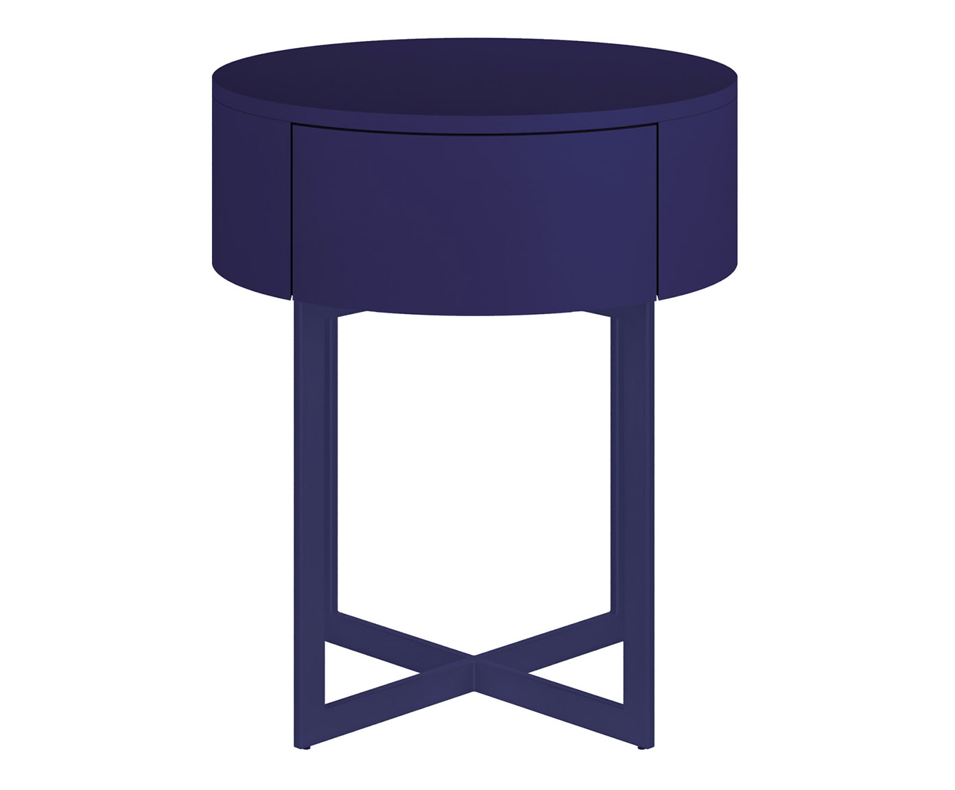 Mesa de Cabeceira Redonda Pecci Azul - image 0