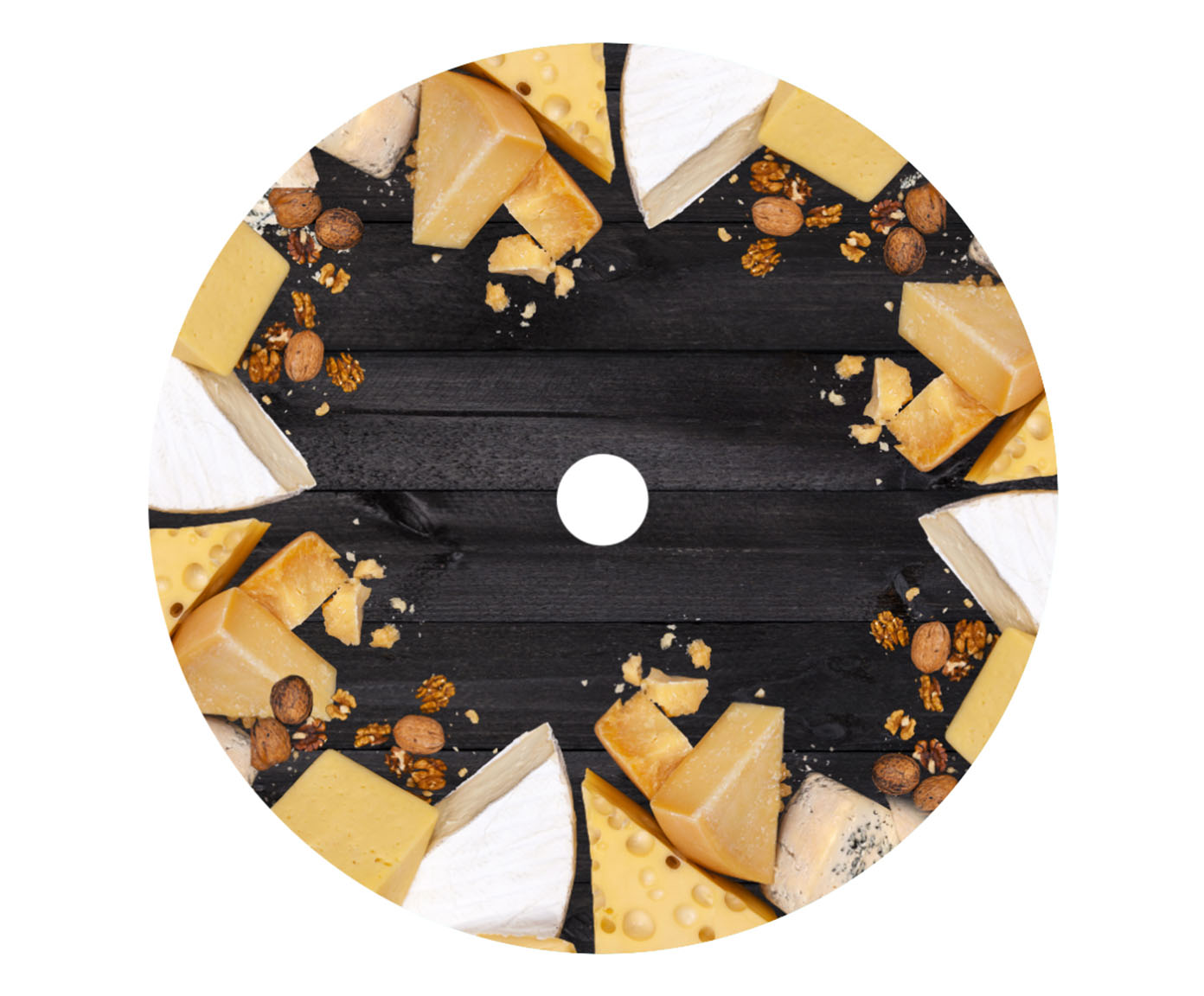 Centro de Mesa Girat&oacute;rio Queijo Pitassi Preto - image 0