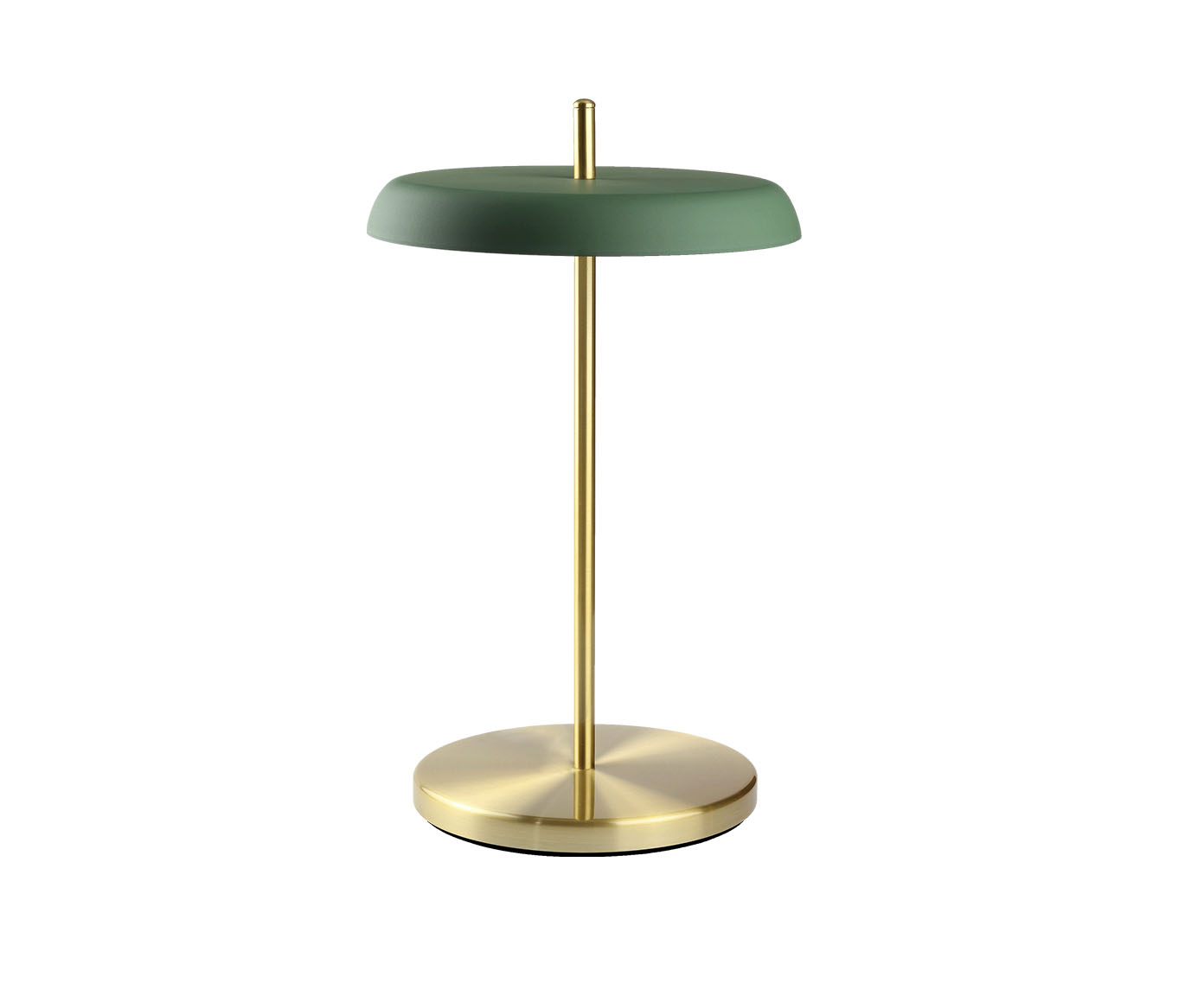 Lumin&aacute;ria de Mesa Dalu Verde e Dourado Escovado - Bivolt - image 1