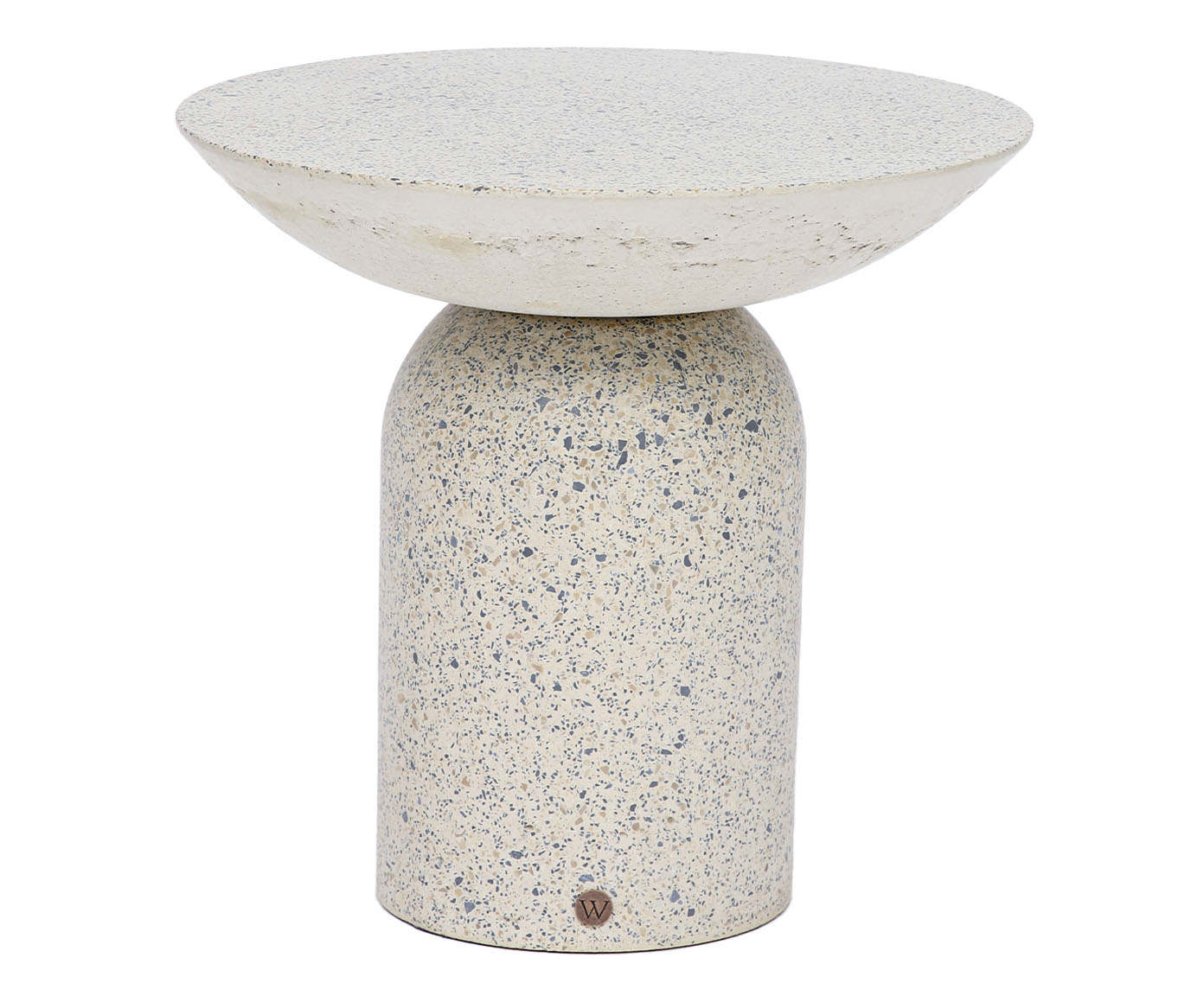Mesa Lateral M&eacute;dia Brut em Granilite -  Branco - image 0