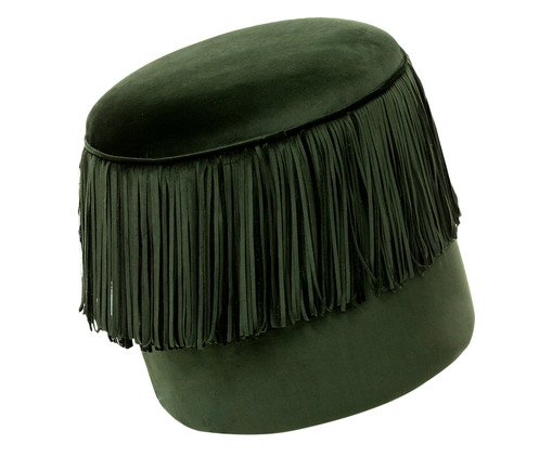 Puff em Veludo Cabaret Single - Verde Musgo image number 2