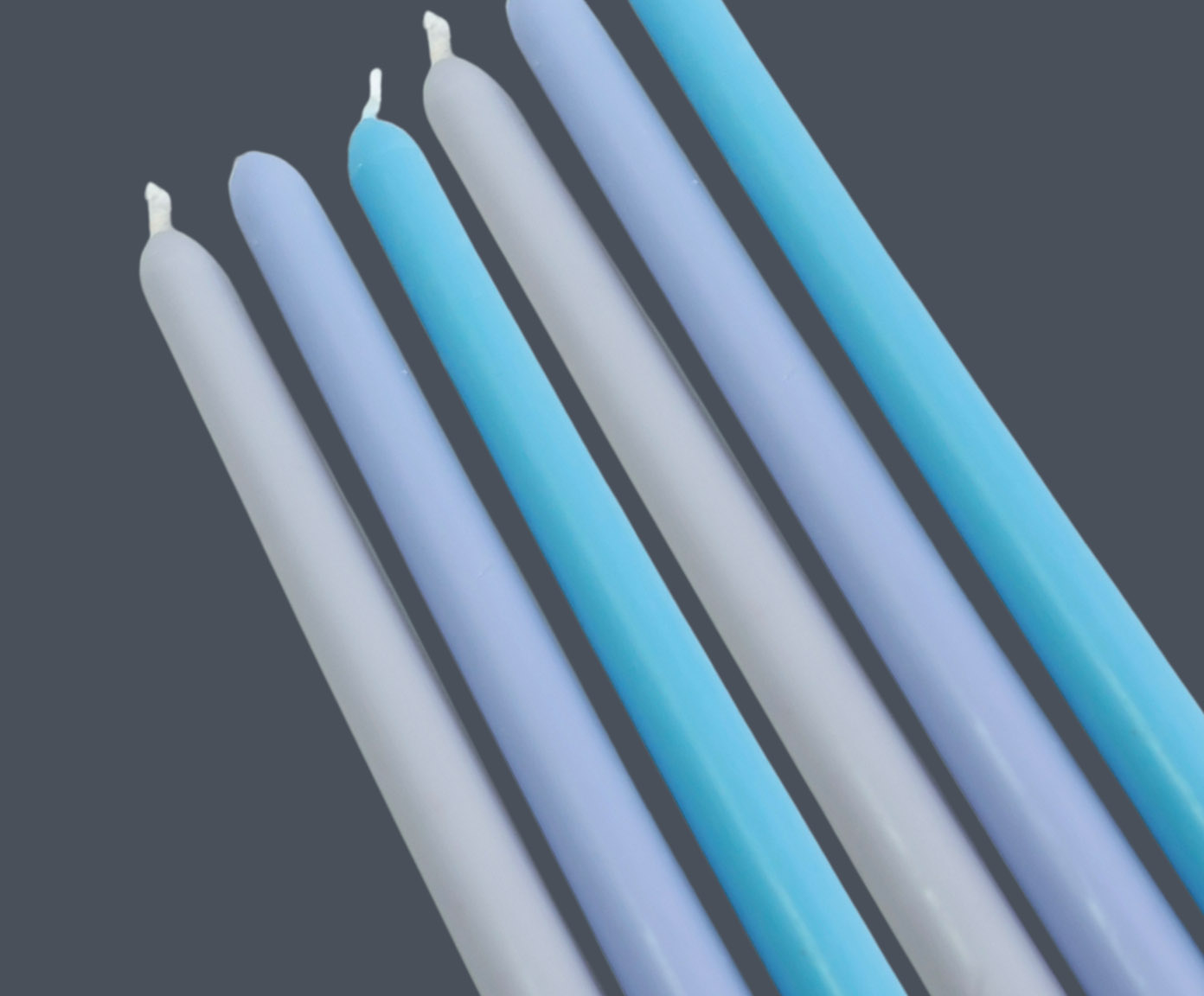 Velas para Casti&ccedil;al Mix and Macth Azul e Lil&aacute;s - 6 pe&ccedil;as - image 1