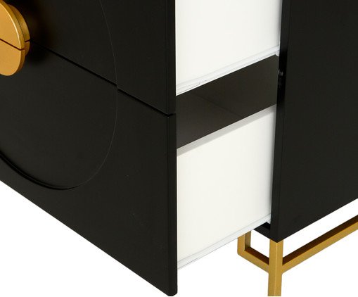C&ocirc;moda Cerchio D'Oro - Preto image number 4
