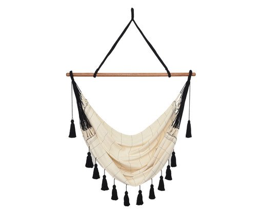 Cadeira de Balan&ccedil;o com Tassel Duna - Cru - image 0
