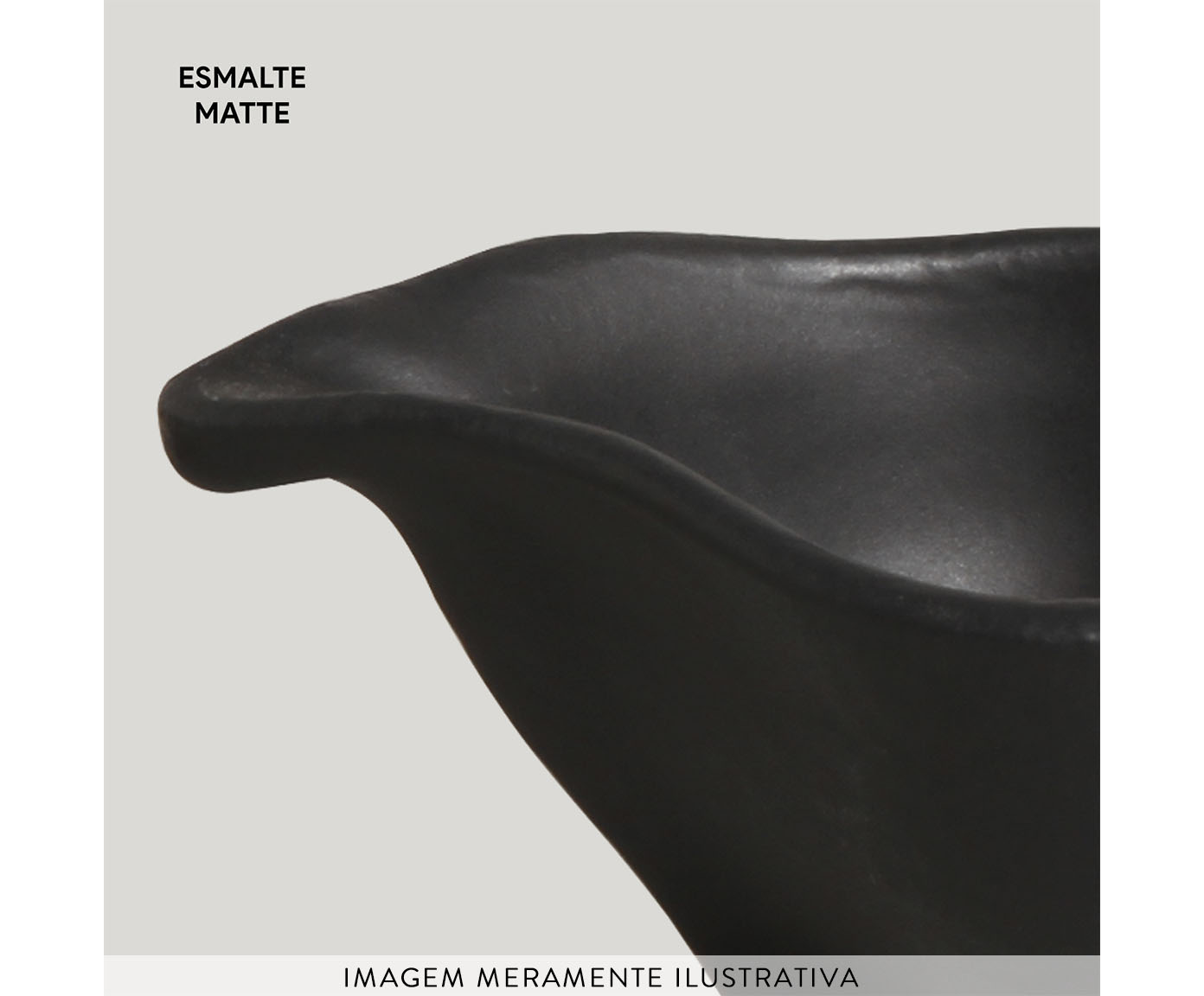 Jogo de Molheiras Oval Org&acirc;nico Preto Matte Preto image number 2