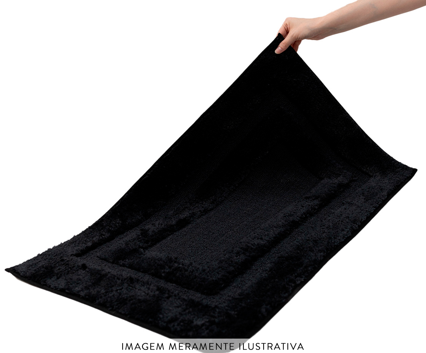 Tapete para Banheiro com Antiderrapante Oikos Preto image number 3