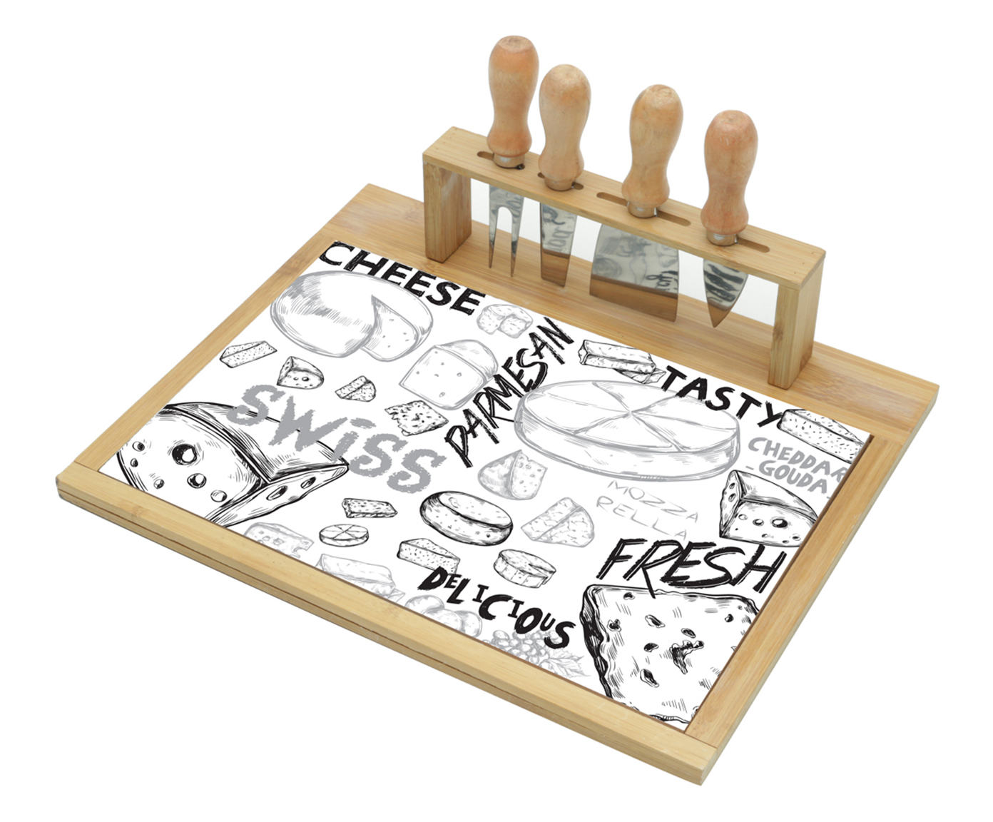 Jogo para Queijo e Bambu Tonya - image 1