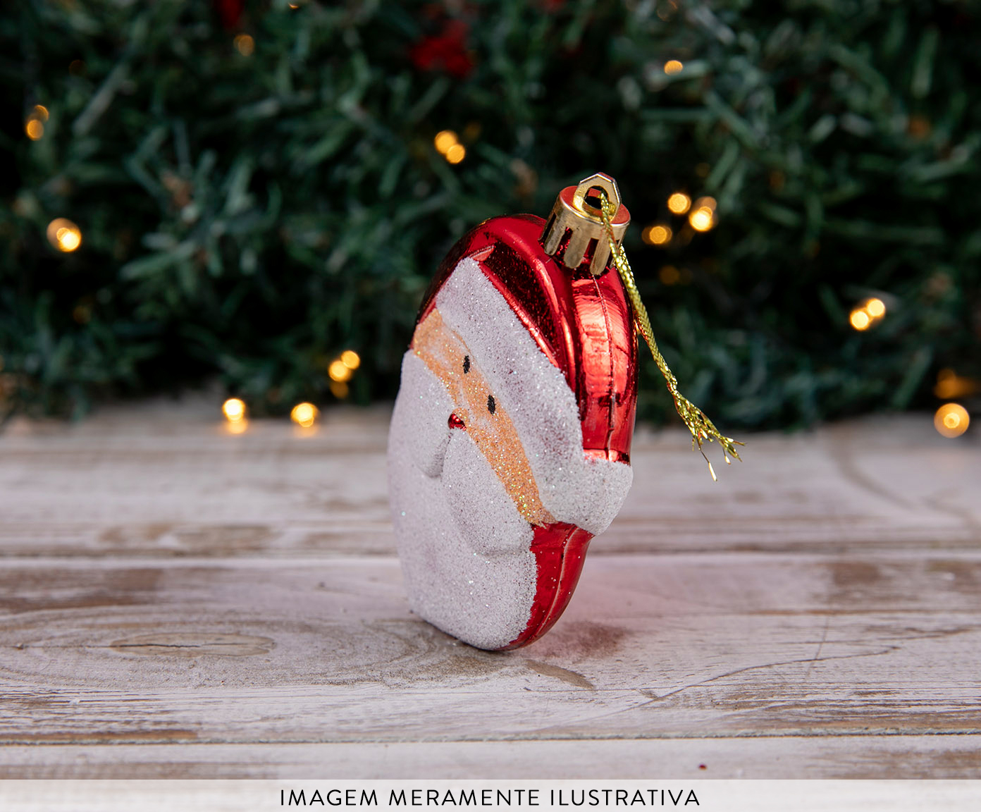 Jogo de Enfeites Rosto Noel - image 1