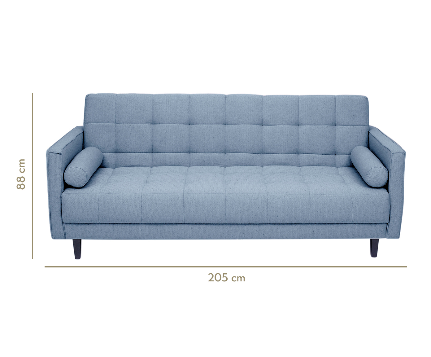 Sof&aacute; Cama Brooklyn Listrado Azul image number 17