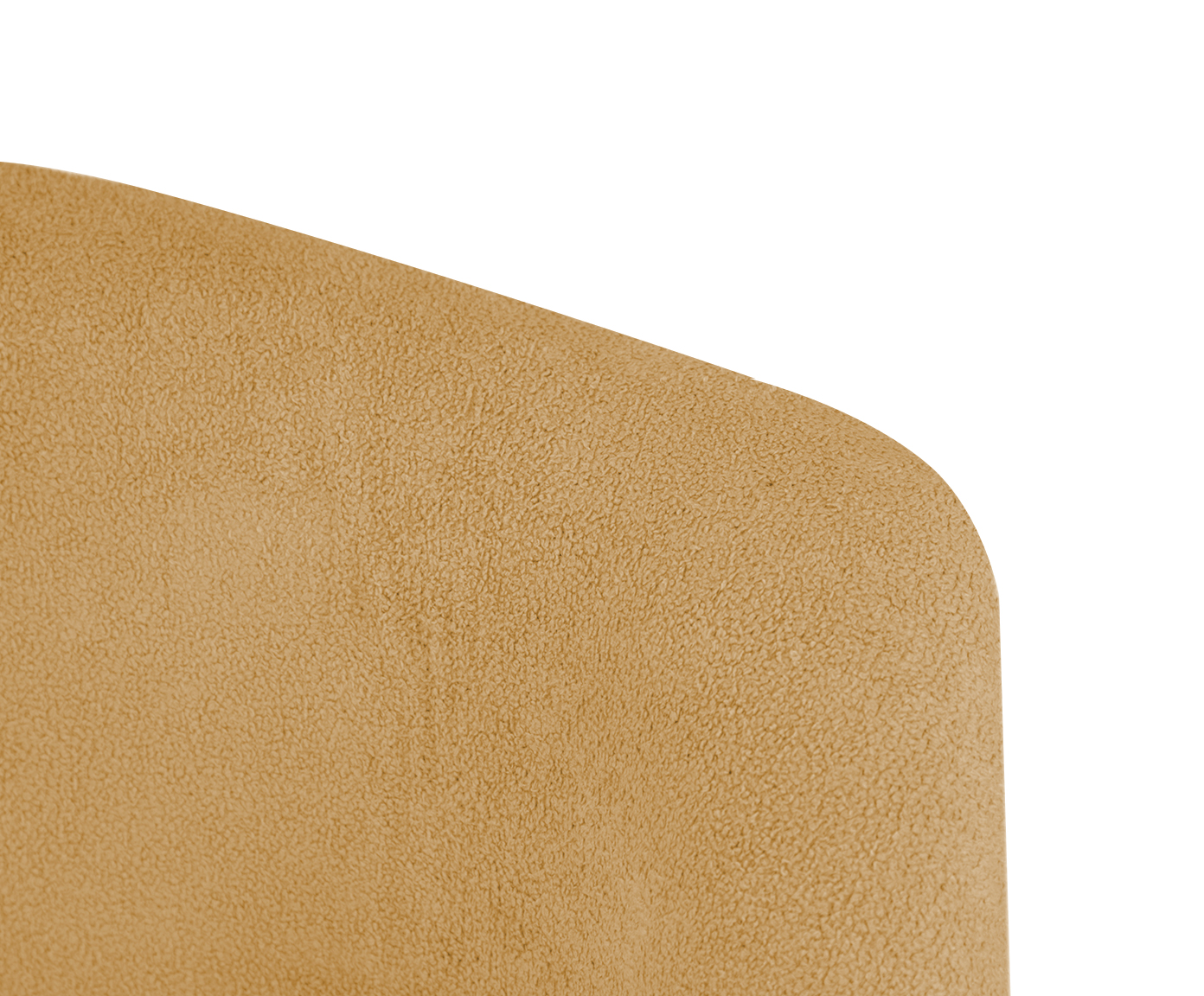 Cabeceira em Boucle Aveludado Smooth Amarelo Ocre image number 4