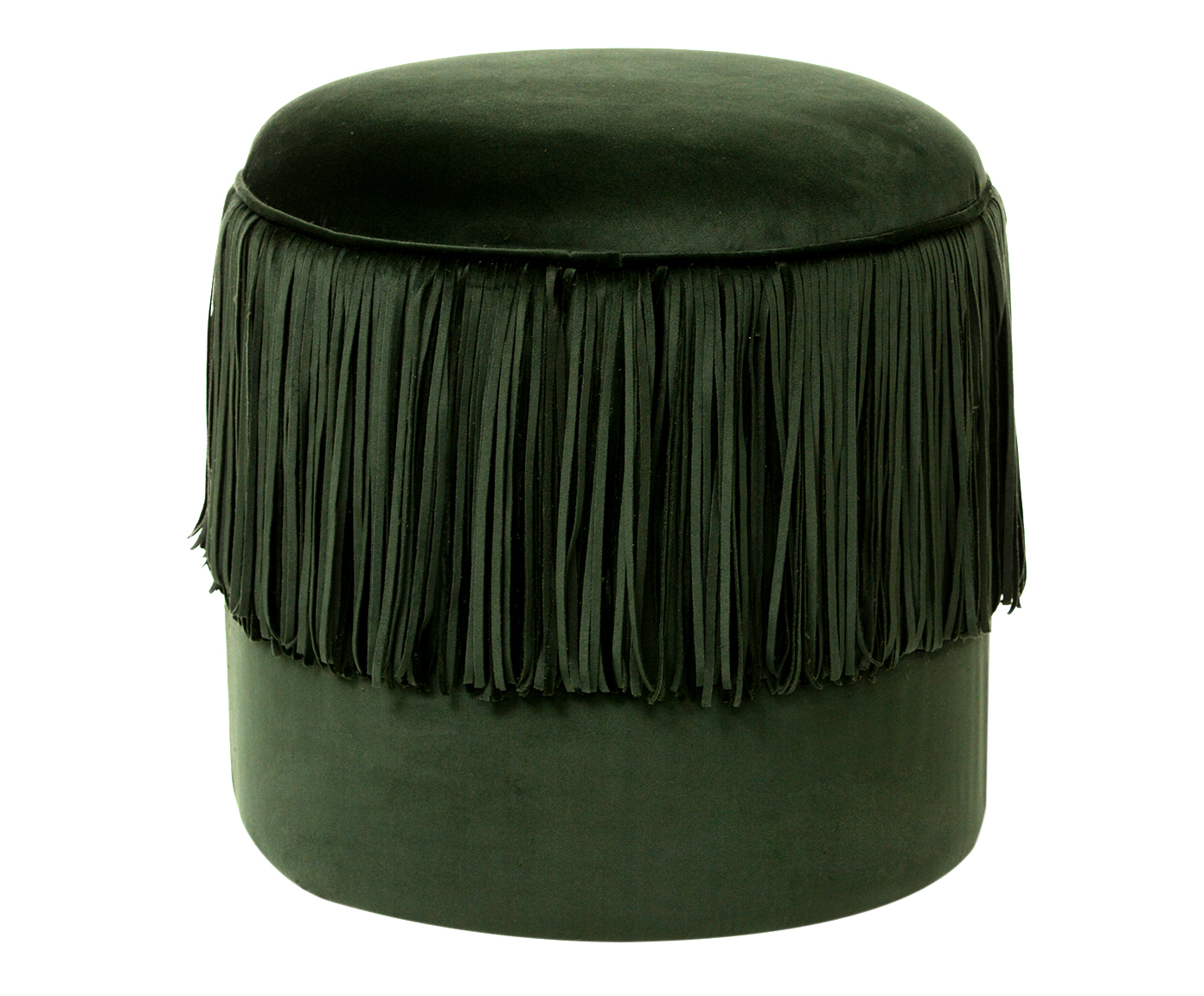 Puff em Veludo Cabaret Single - Verde Musgo - image 0