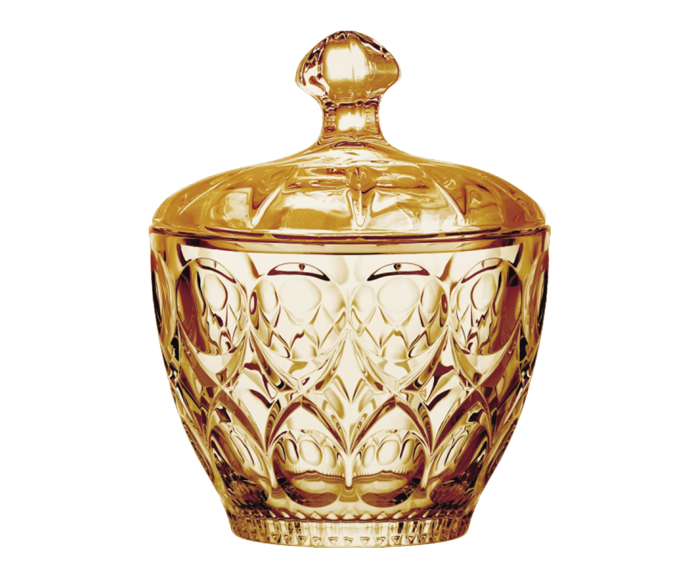 Potiche Decorativo Madrid &Acirc;mbar - 8,5X10,8X8,5X8,5cm - image 0