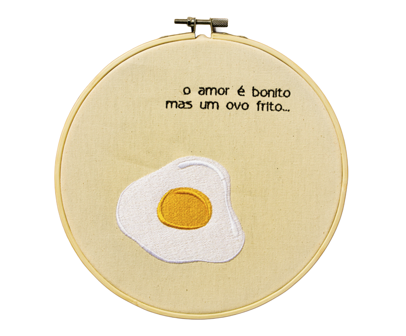 Bordado Decorativo "Ovo Frito" - image 0