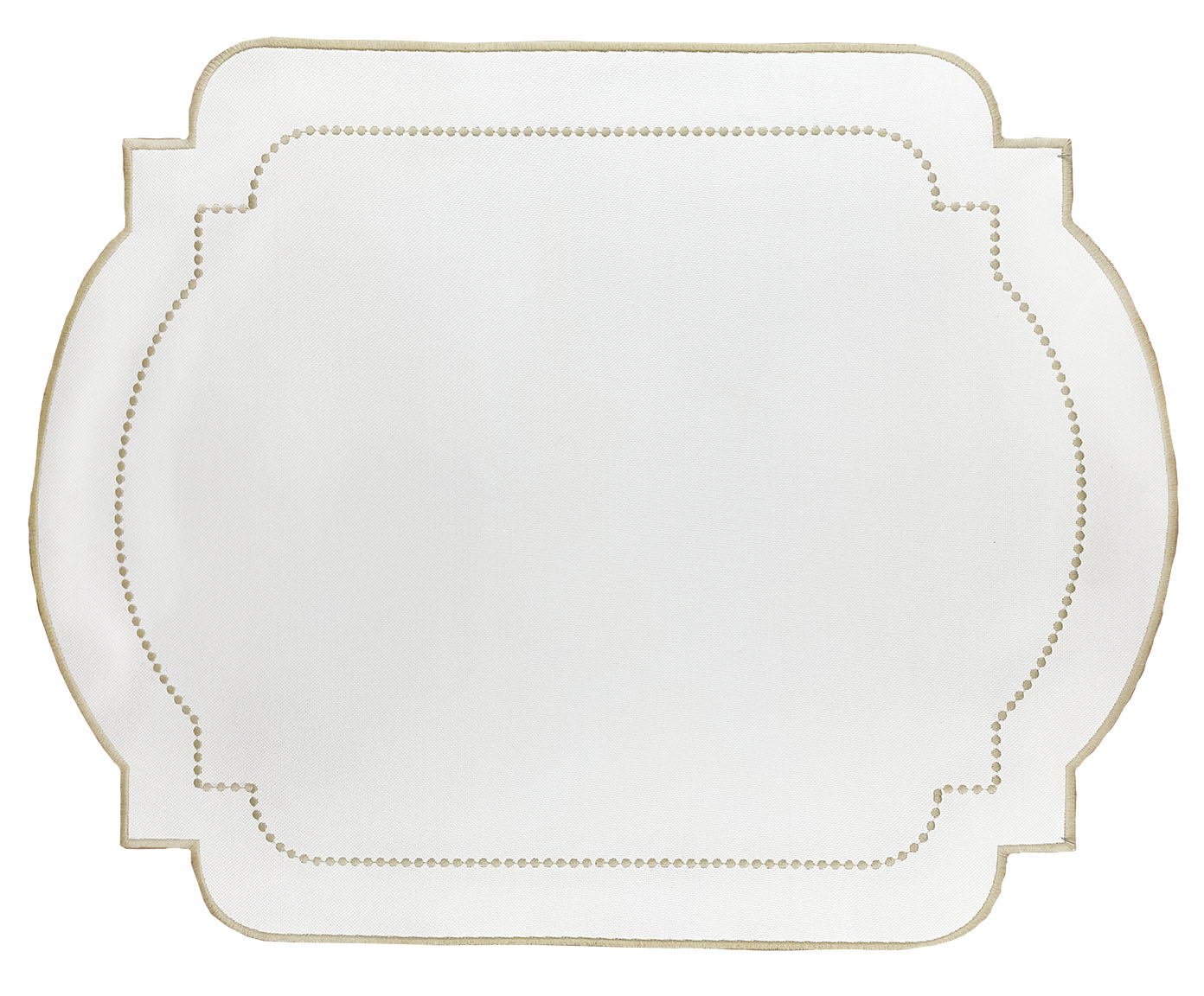 Lugar Americano em Nylon com Bordado Chilly IV - Off White - image 0