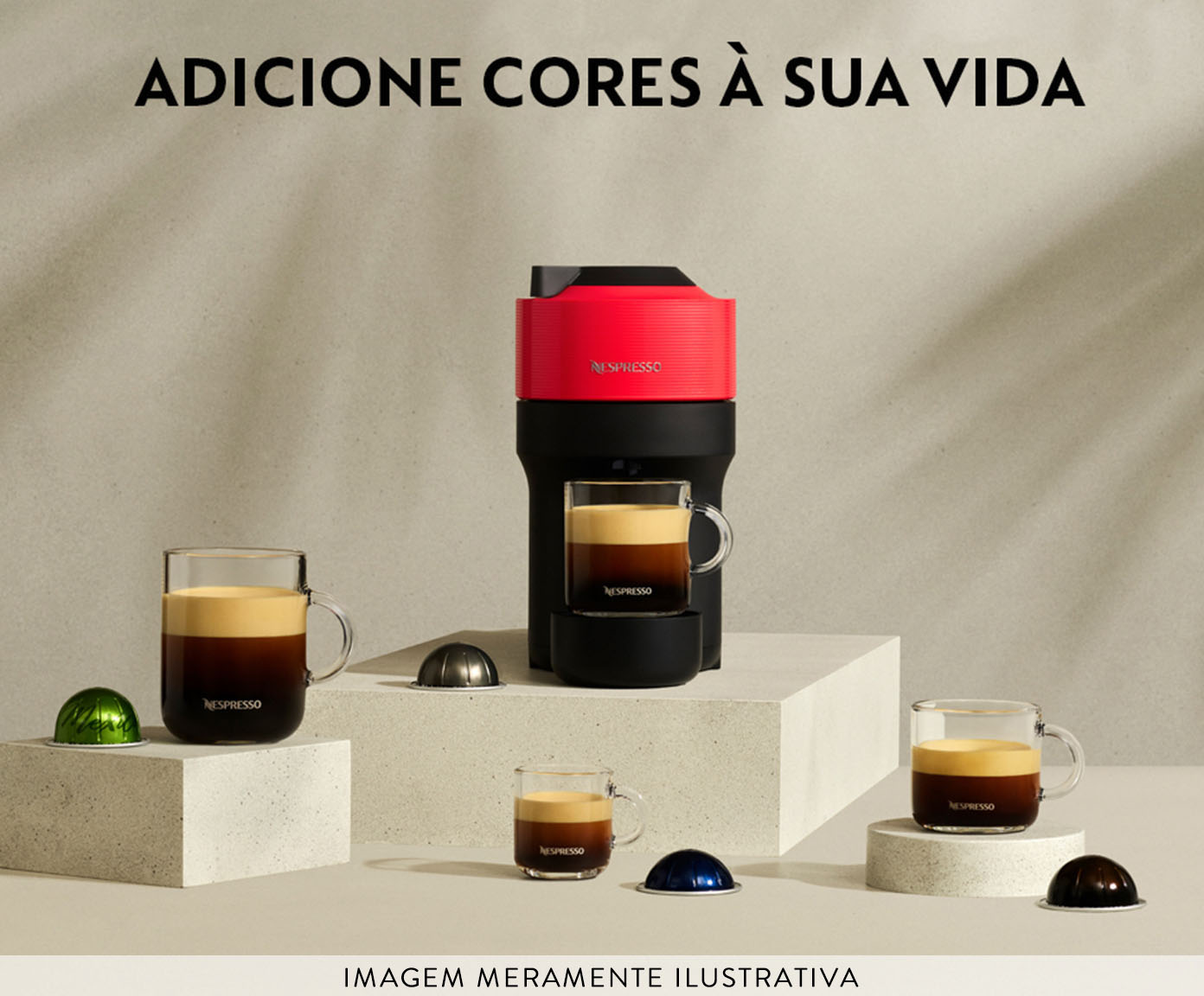 Cafeteira Nespresso Vertuo Pop Branco Coco - 110V image number 3