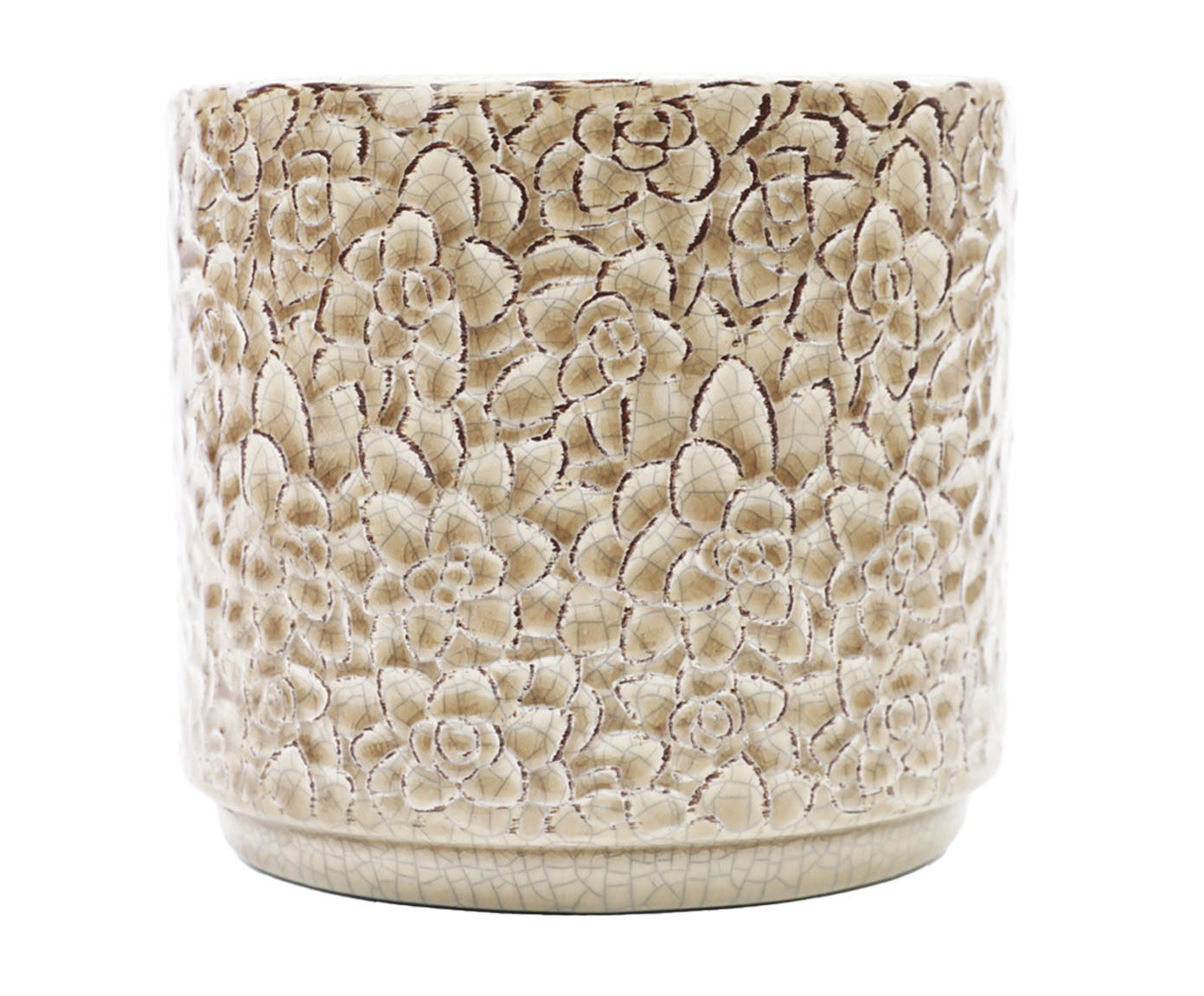 Vaso em Cer&acirc;mica com Textura Floral - image 0