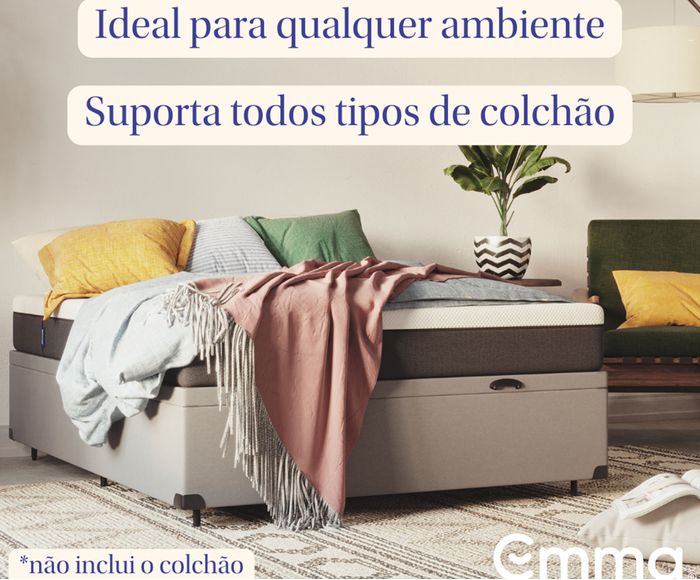 Cama Ba&uacute; Emma + Colch&atilde;o Emma Original Cinza - Casal image number 8
