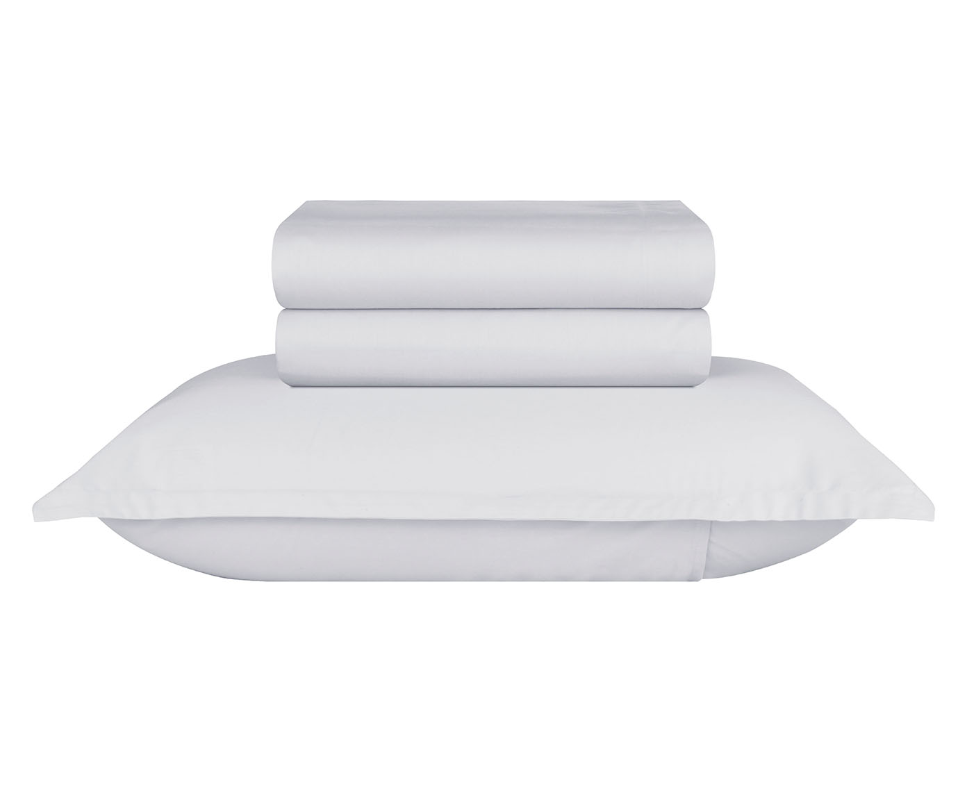Jogo de Len&ccedil;ol Acetinado Basic Branco 300 Fios - image 0