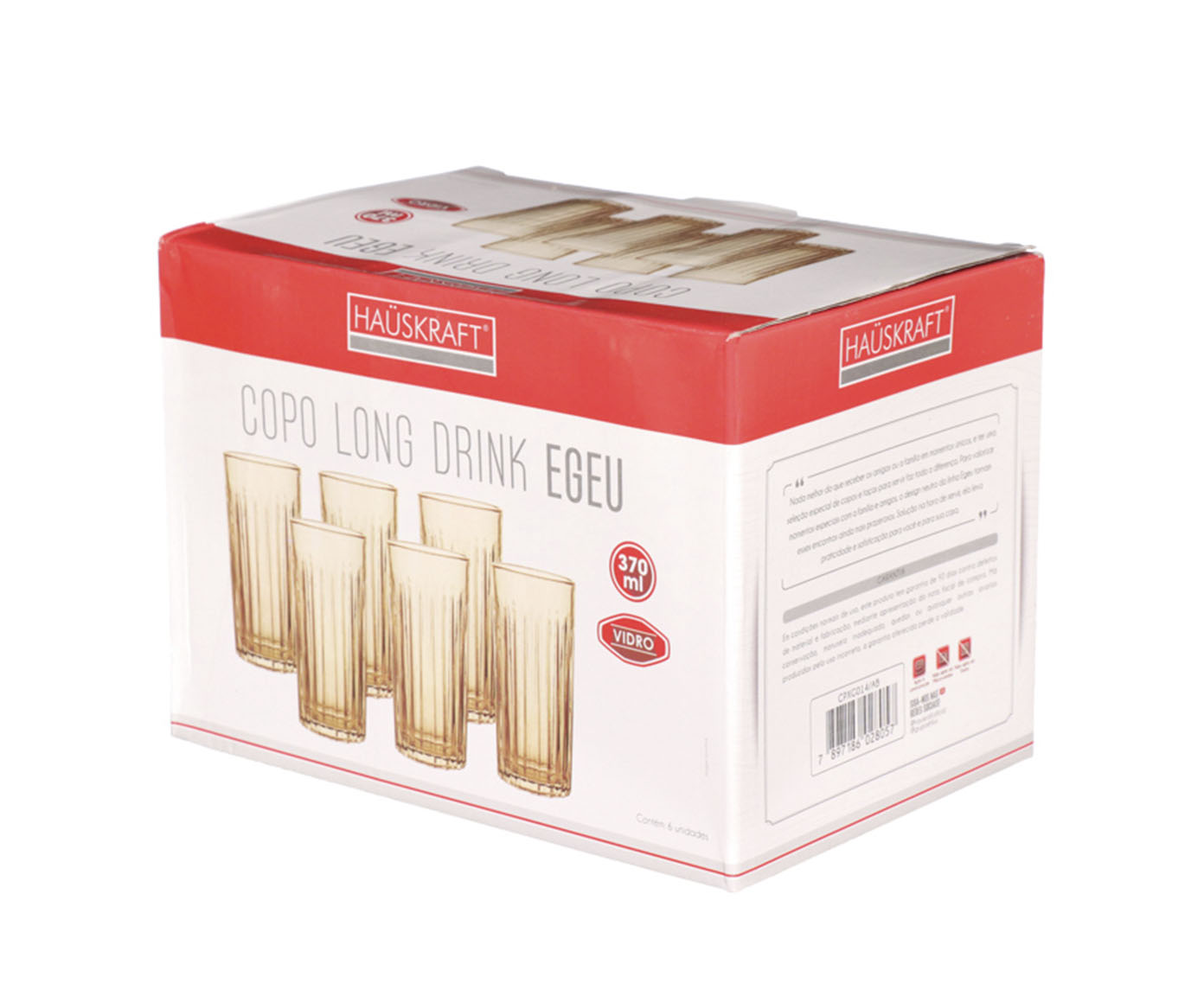 Jogo de Copos Long Drink Egeu Ambar image number 2