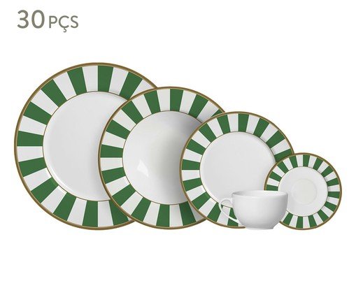 Jogo de Jantar Alken Stripe Verde - image 0