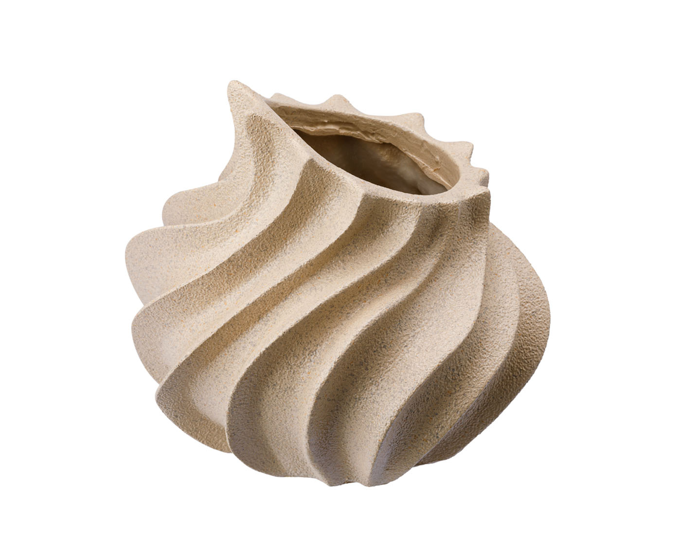 Vaso Cer&ecirc;mico Chamas Bege - image 0