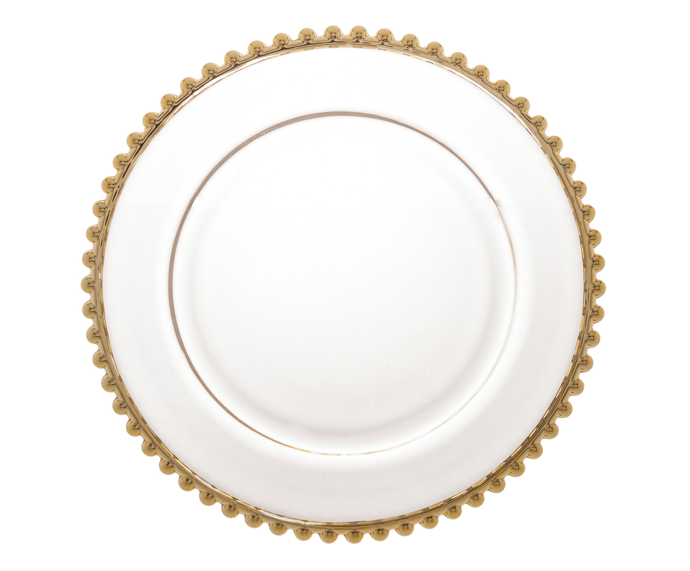 Prato Raso em Cristal Pearl Dourado - image 0