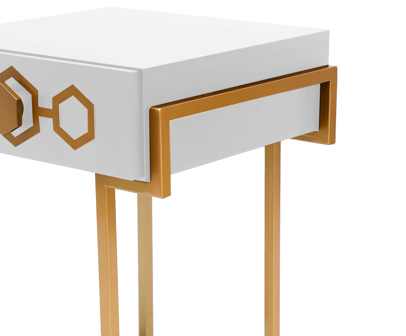 Mesa de Cabeceira Glam - Branco image number 4