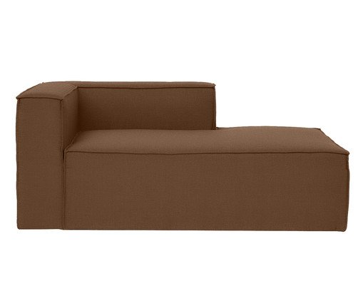 Sof&aacute; M&oacute;dulo Chaise Direito Mensa Terracota image number 2