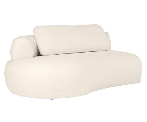 Sof&aacute; M&oacute;dulo Estendido Esquerdo Laguna by Elle - Boucle Off White - image 1