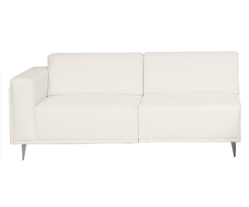Sof&aacute; Modular com Chaise Esquerda Antonio Ch&aacute; Branco image number 2