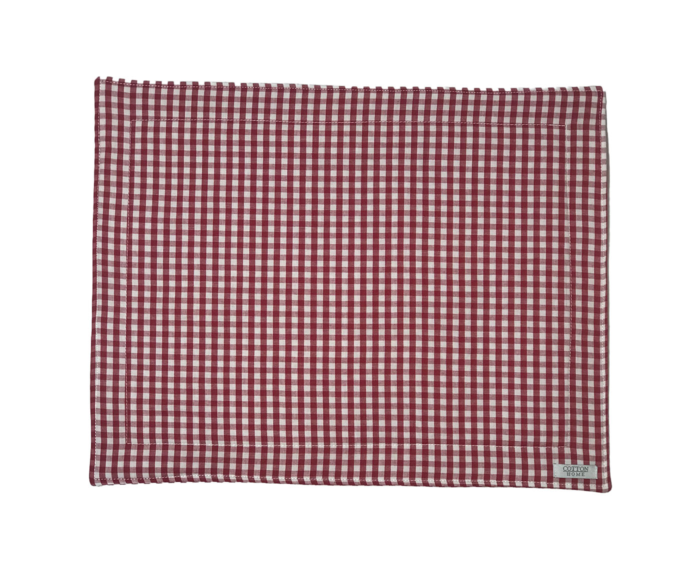 Lugar Americano Xadrez Vichy Vermelho - image 0