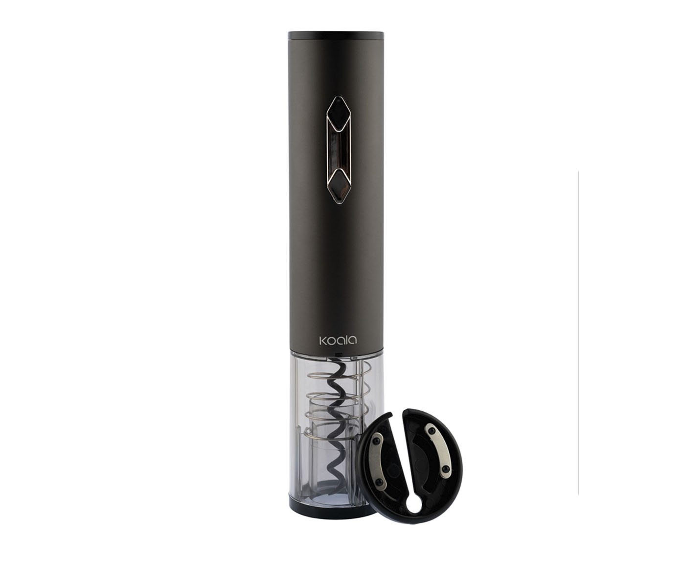 Saca Rolha El&eacute;trico A&ccedil;o Inox Preto - image 0