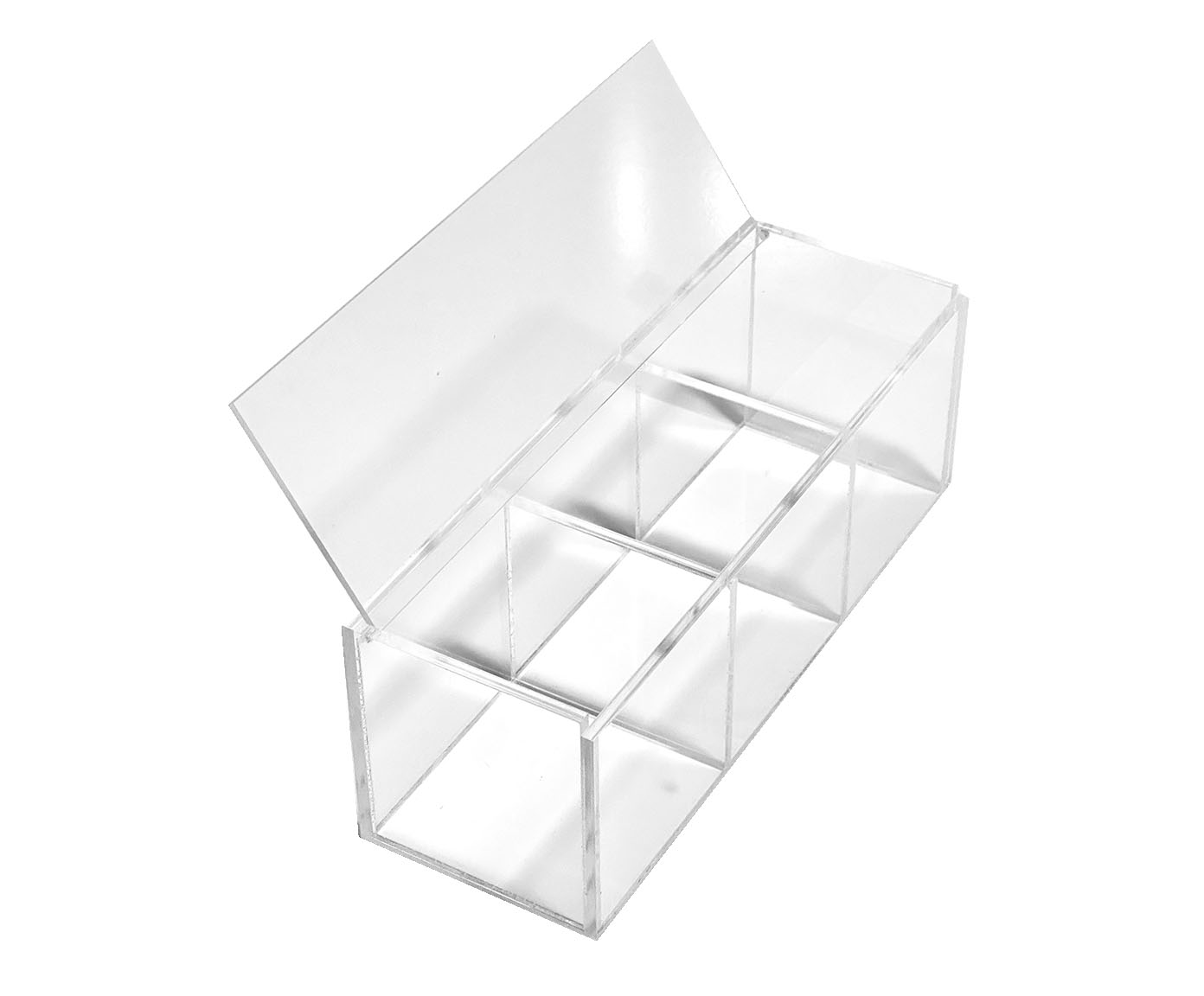 Organizador Multiuso com 03 Compartimentos Transparente - image 0