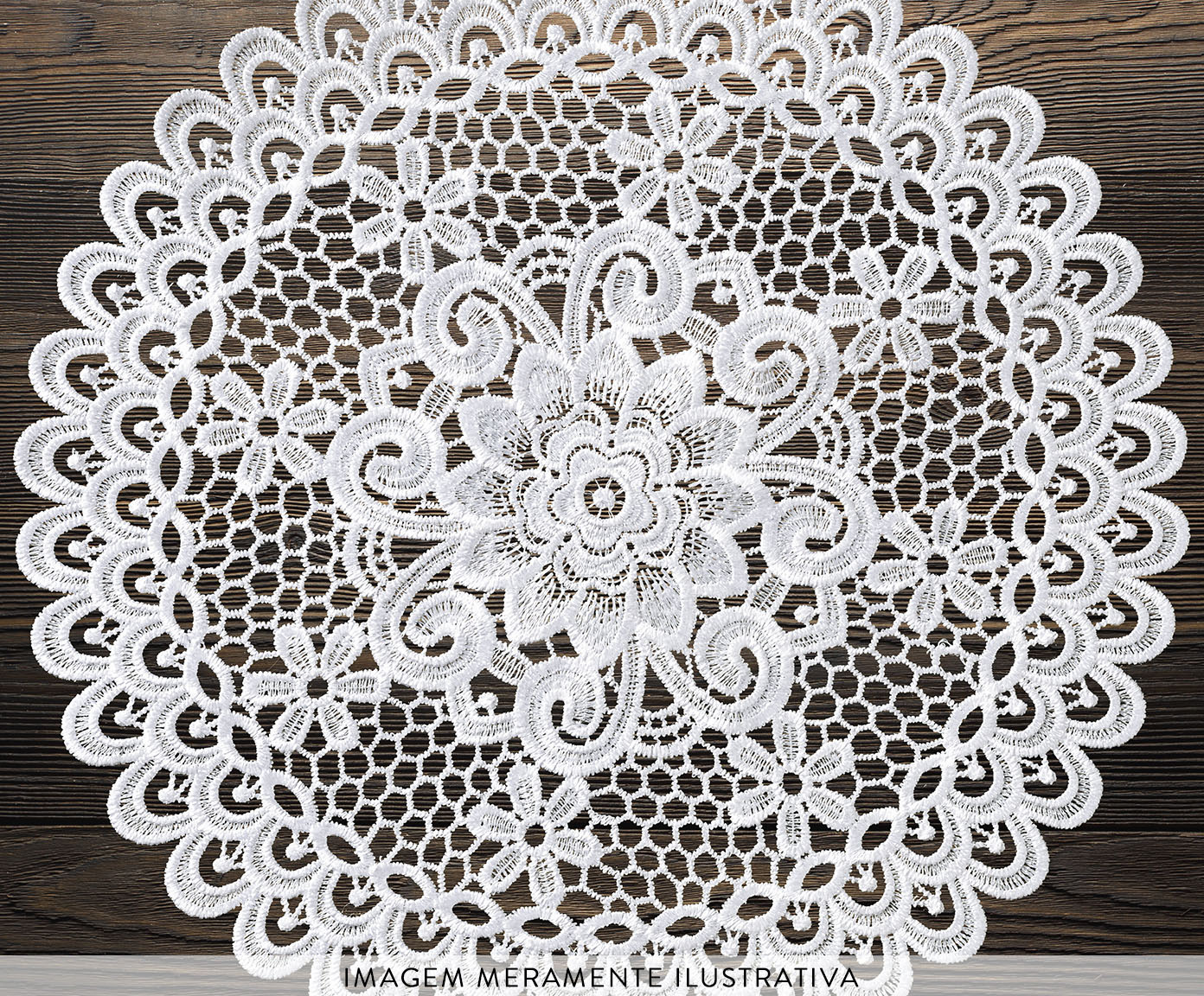Lugar Americano Floral Branco - image 1