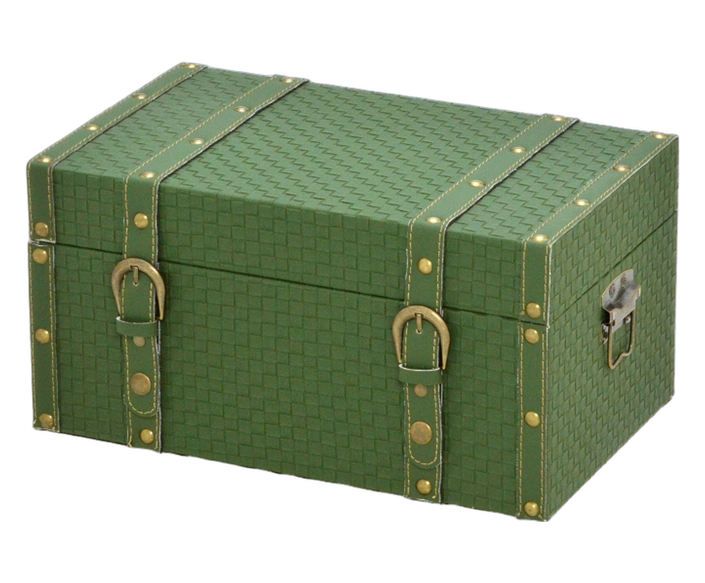 Ba&uacute; Decorativo Arken Dourado e Verde - image 0