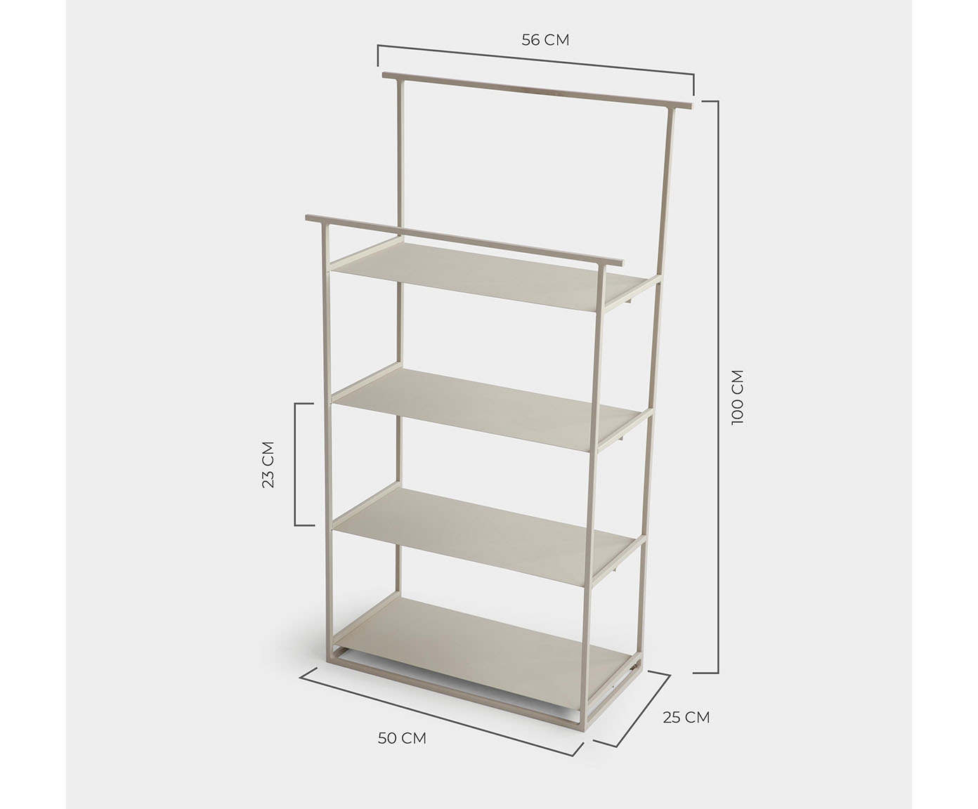 Estante Organizadora e Sapateira Nuk Taupe - image 1