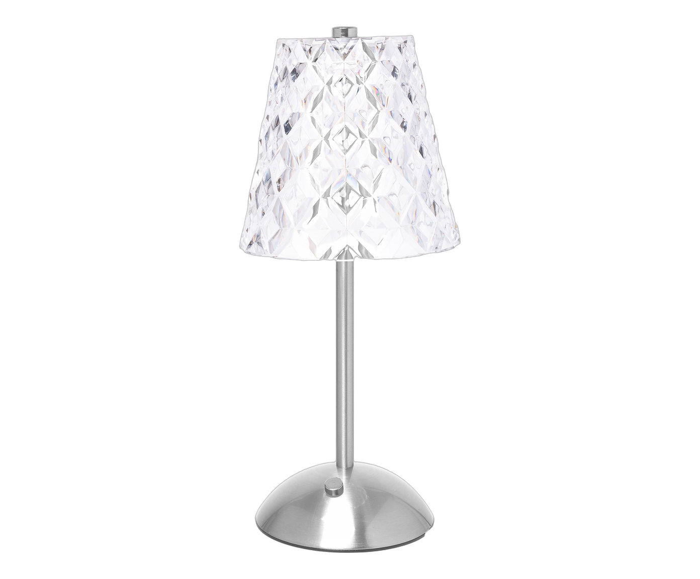 Lumin&aacute;ria de Mesa Recarreg&aacute;vel em Led Orion Prata Metal - image 0