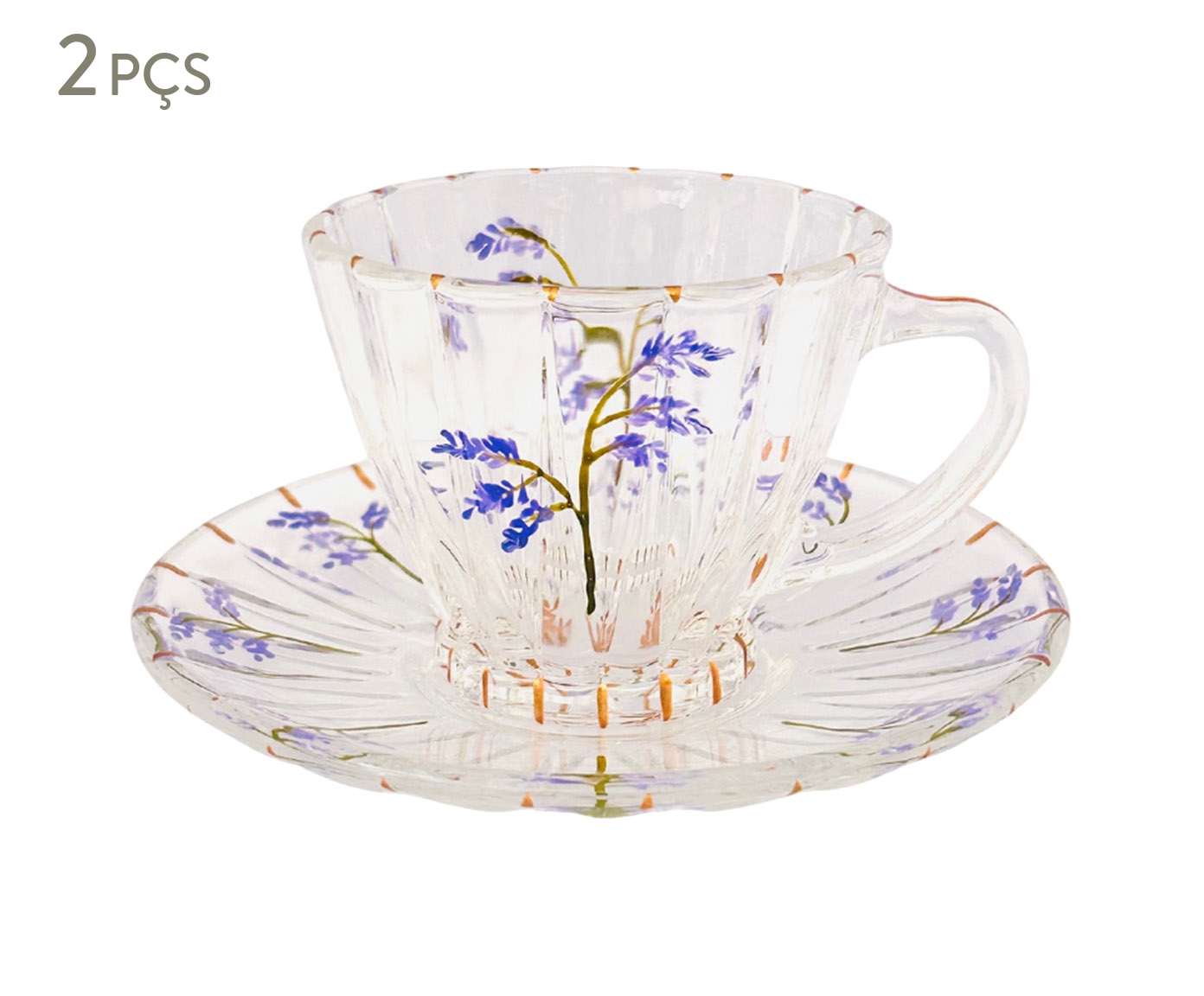 Jogo de X&iacute;caras para Ch&aacute; com Pires Limonium - 180ml - image 0