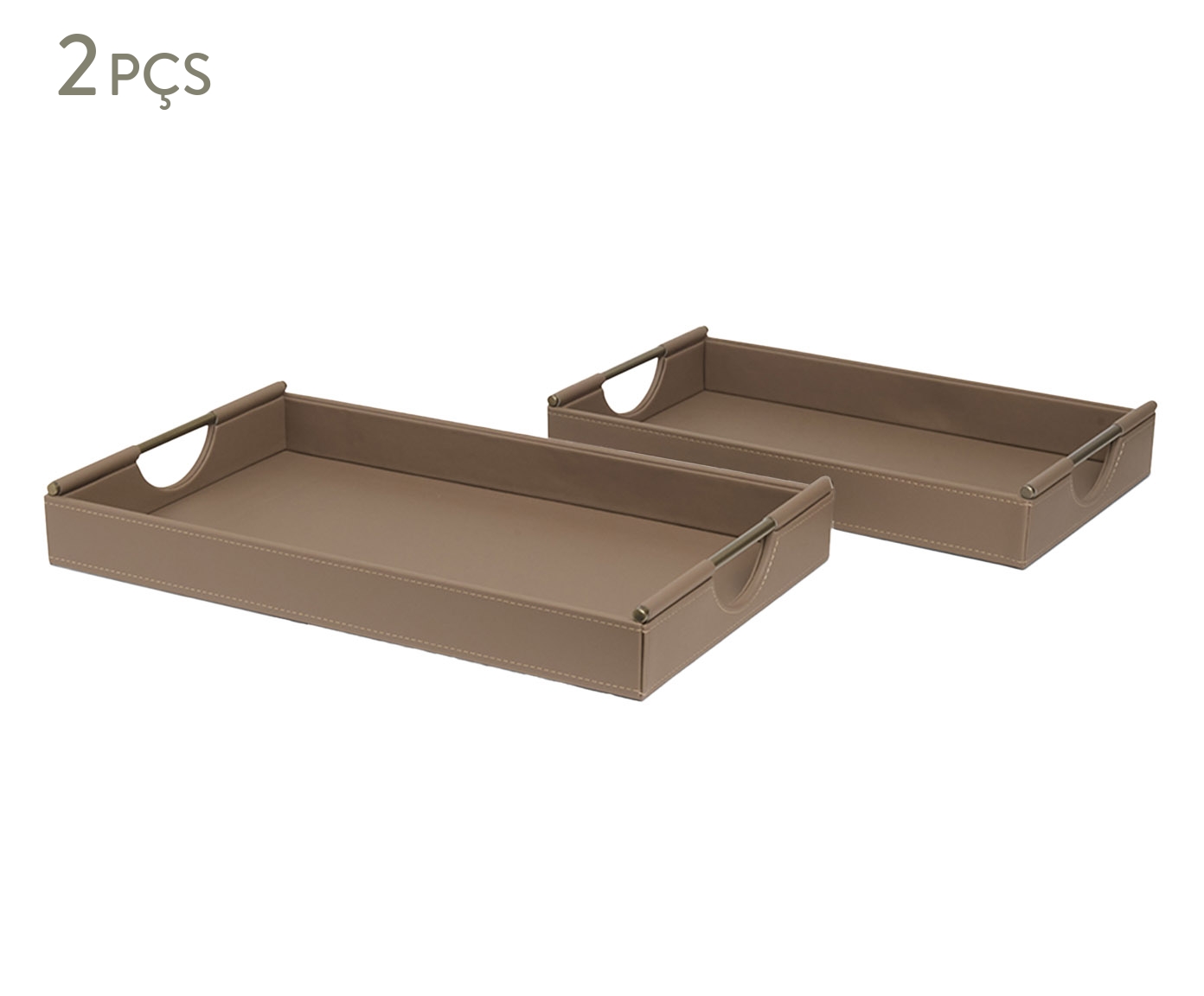 Kit Bandejas em Mdf Com Revestimento em Pu 2 P&ccedil;s - image 0