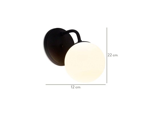 Arandela Pietro Preto - Bivolt - image 1