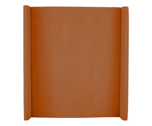 Cabeceira em Boucle Aveludado Classic Terracota - image 0