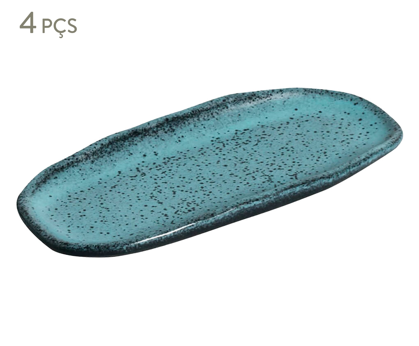 Jogo de Travessas Oval Rasa Mini Org&acirc;nico Night Sky Azul - image 0