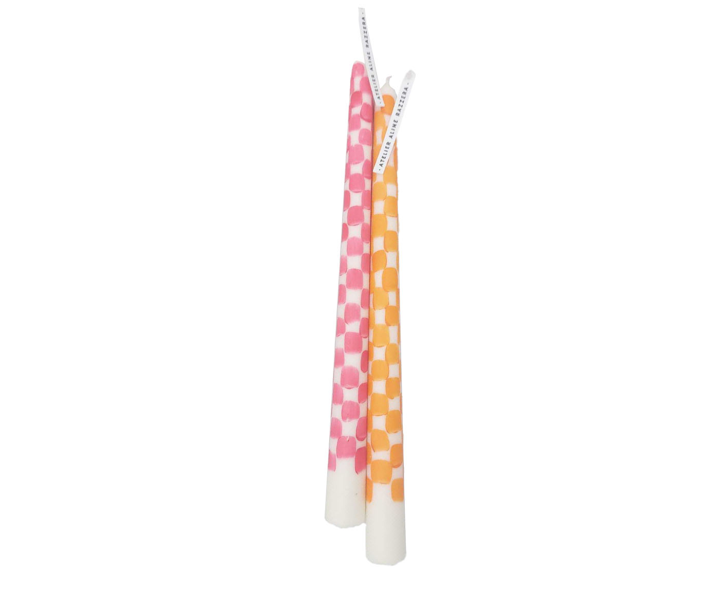 Velas para Casti&ccedil;al Checkboarder Laranja e Rosa - 2 pe&ccedil;as - image 0